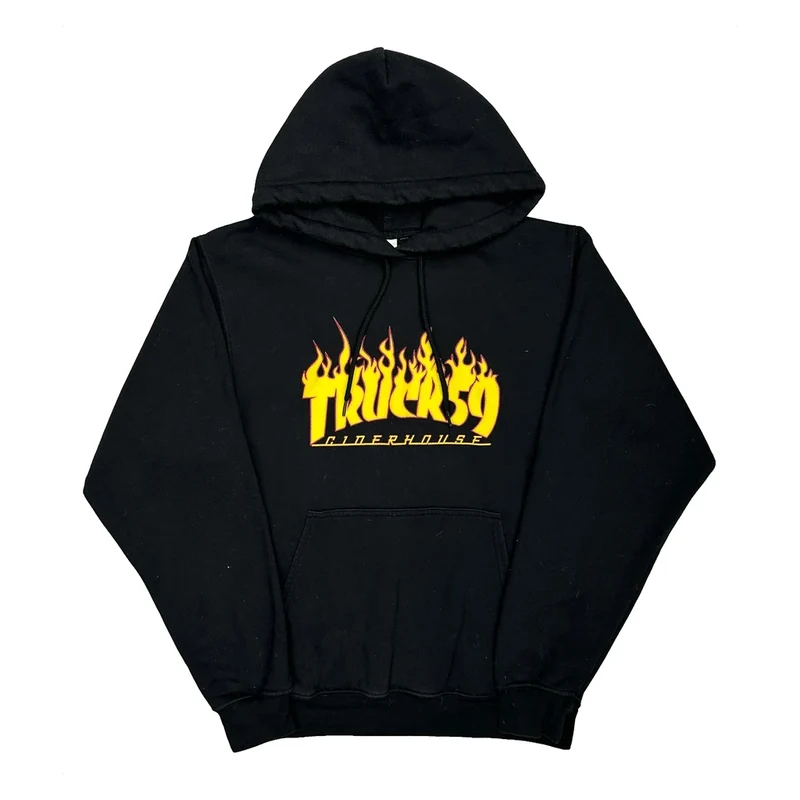 Truck59 Ciderhouse Thrasher Graphic Hoodie - Small Black Cotton
