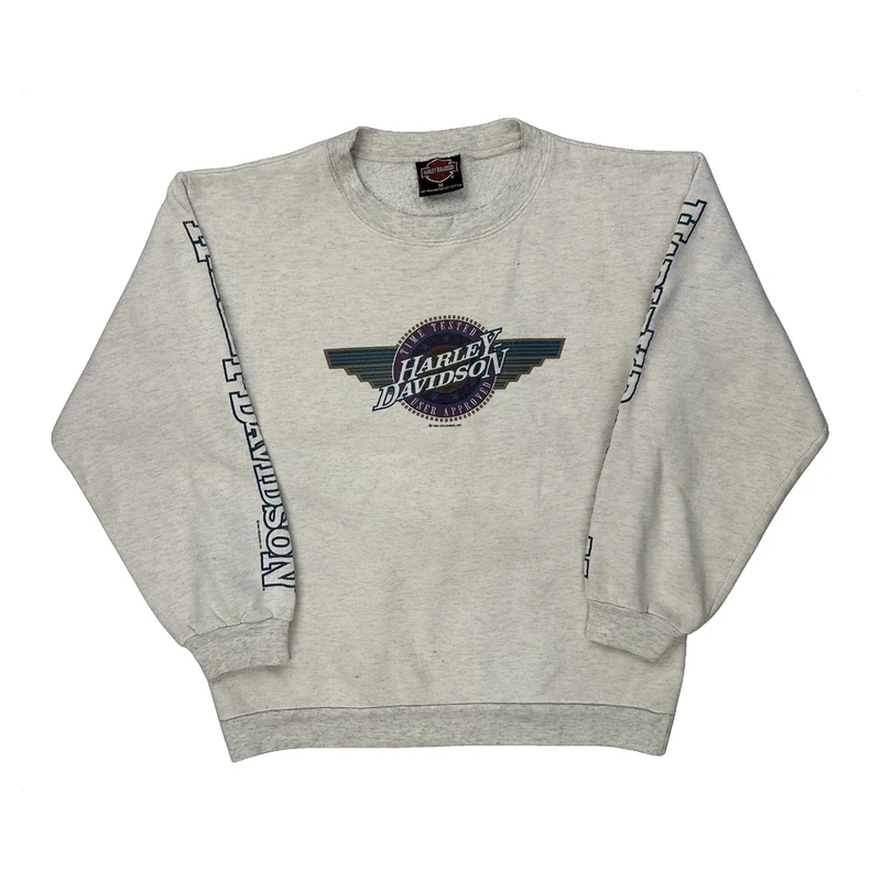 Robinson Harley Davidson Harley Davidson Graphic Sweatshirt - Medium Grey Polyester Blend