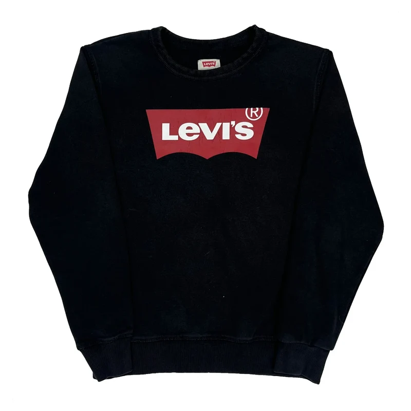 Age 12-13 Levis Sweatshirt - Large Black Cotton