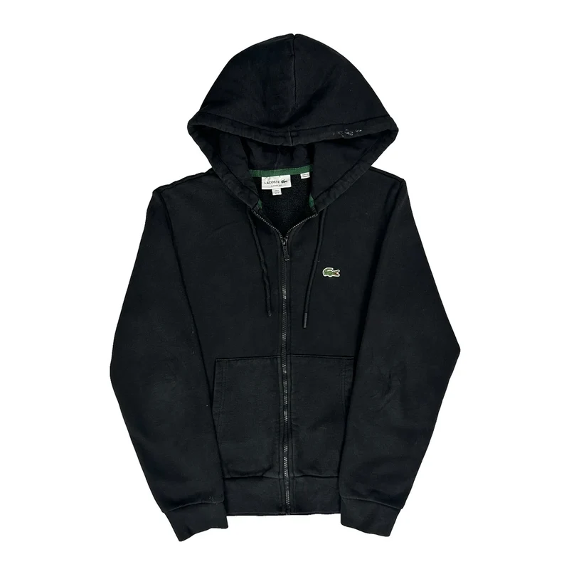 Lacoste Hoodie - Small Black Cotton