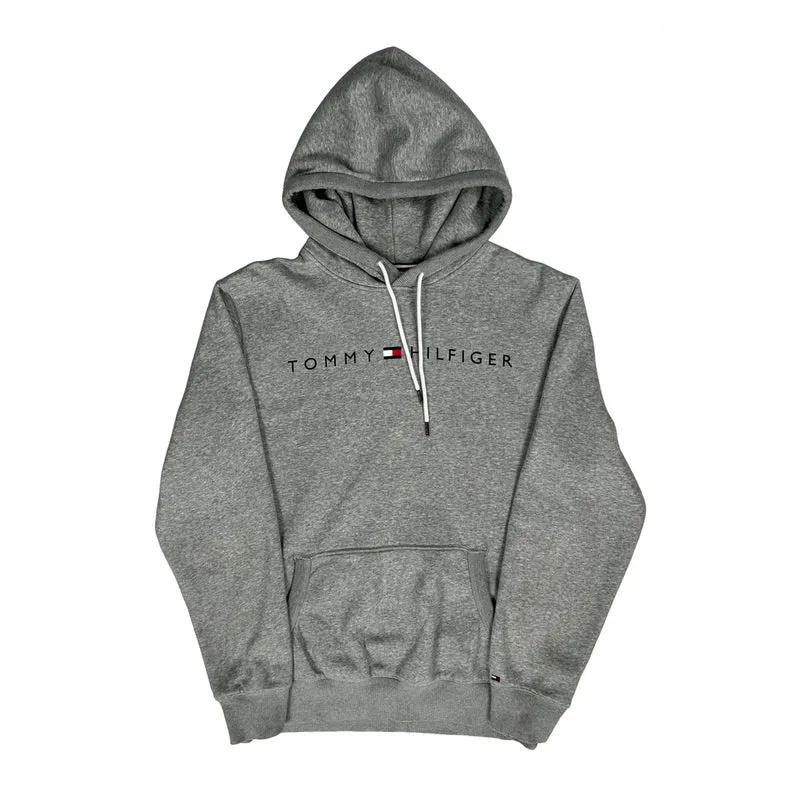 Tommy Hilfiger Hoodie - Large Grey Cotton