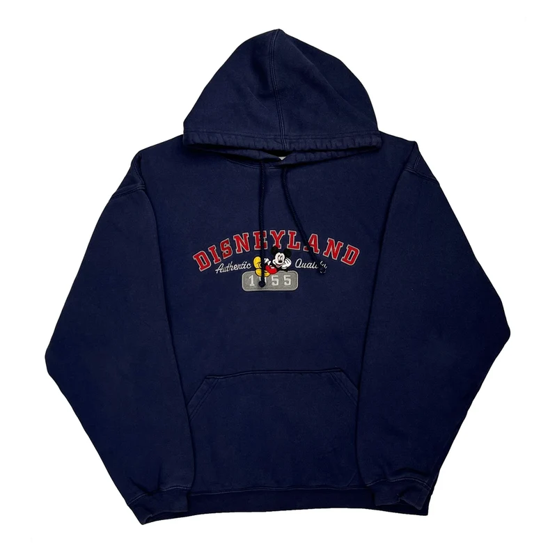 Disneyland Resort Disney Graphic Hoodie - Small Navy Cotton Blend
