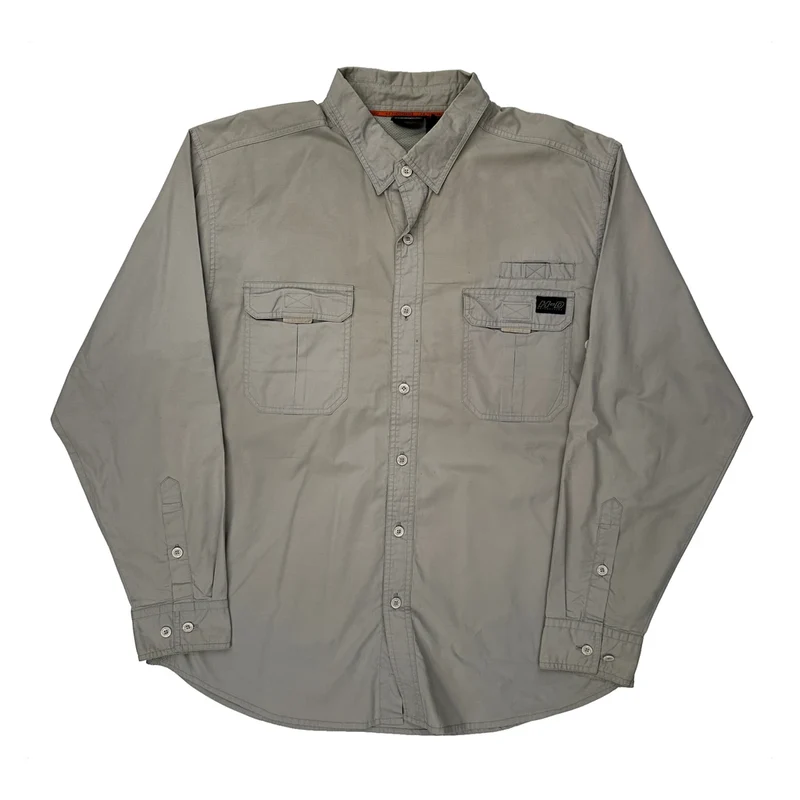 Genuine Motorclothes Harley Davidson Shirt - XL Grey Cotton Blend