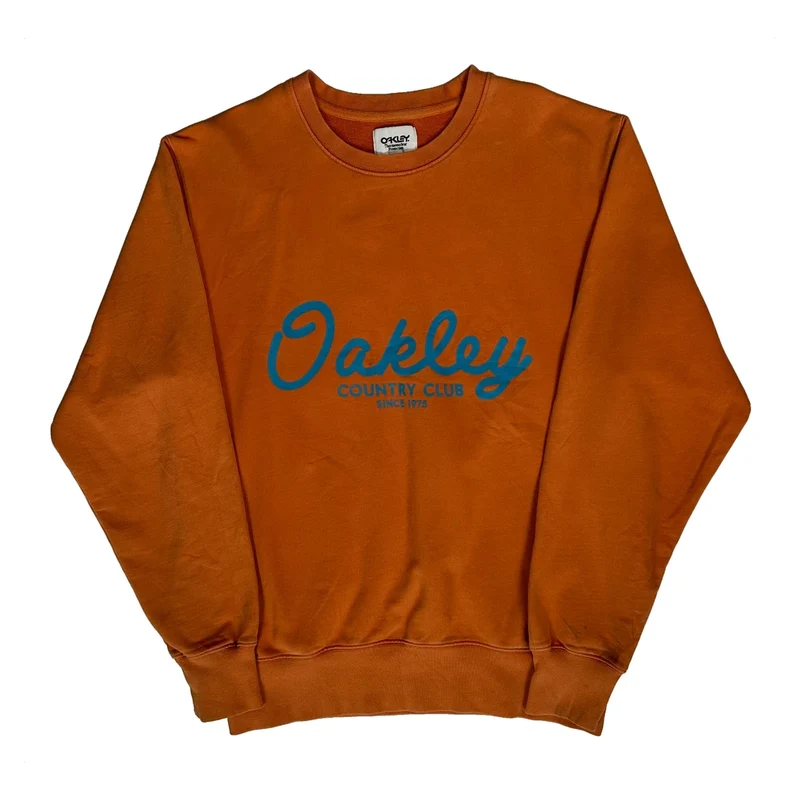 Thermonuclear Protection Oakley Sweatshirt - Small Orange Cotton