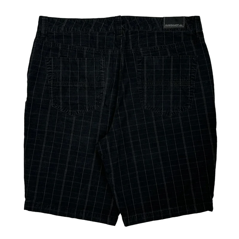Quiksilver Pinstripe Shorts - 36W 10L Black Cotton