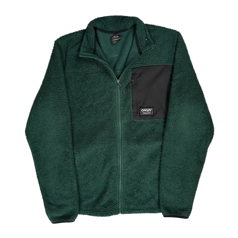 Oakley Fleece Jacket - Medium Green Polyester