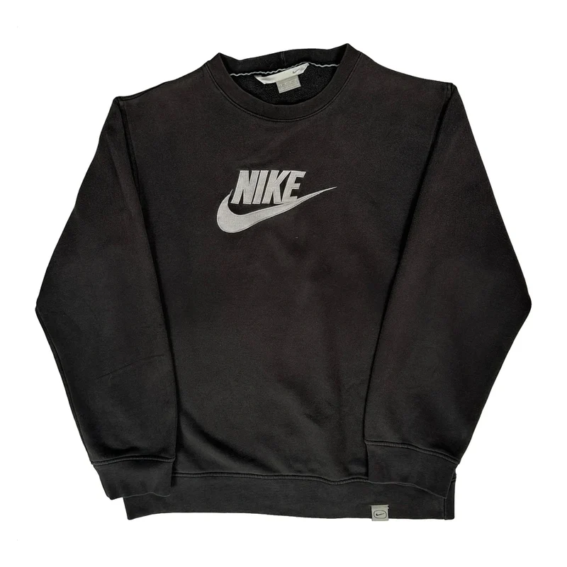 Nike Sweatshirt - Large Black Cotton
