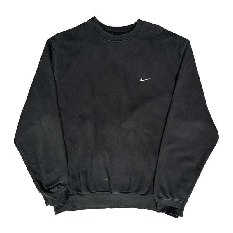 Nike Sweatshirt - Large Black Cotton