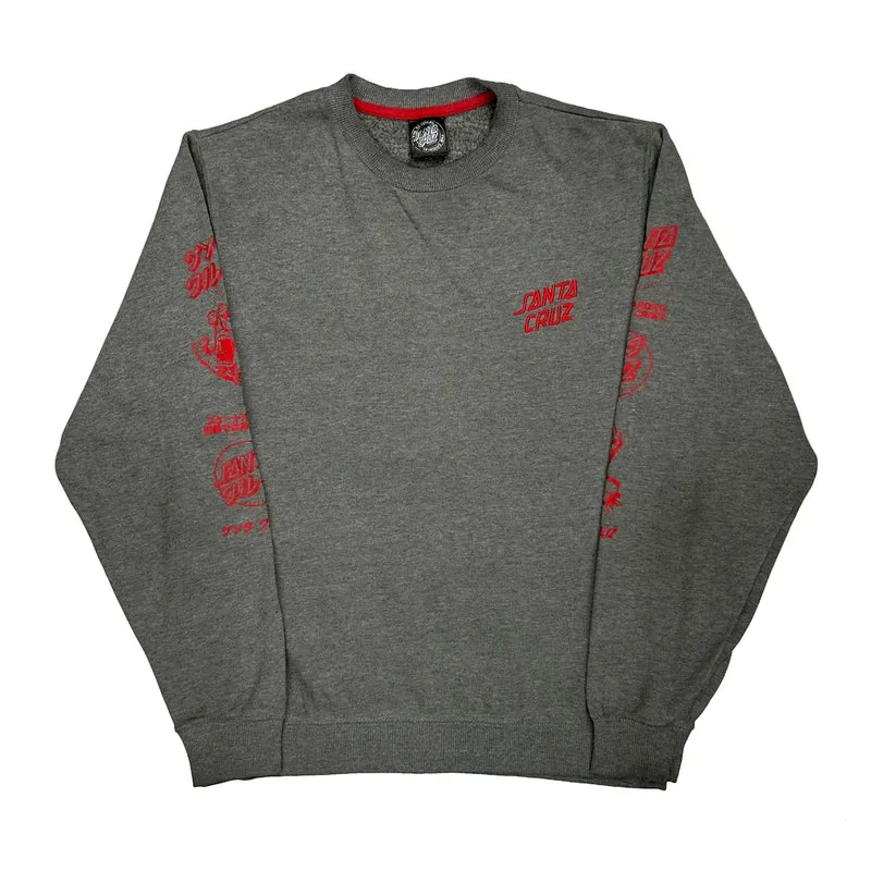 Santa Cruz Sweatshirt - Small Grey Cotton