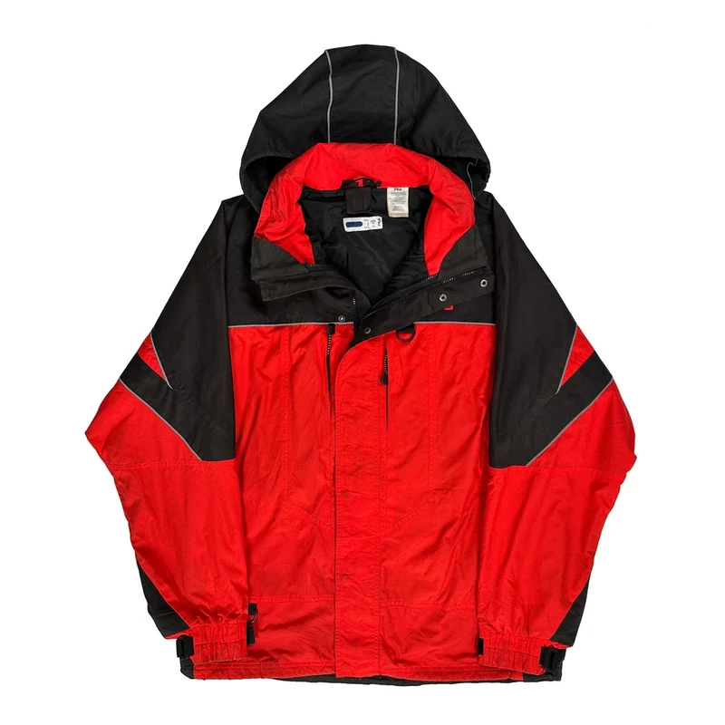 Fila Ski Jacket - Large Red Nylon