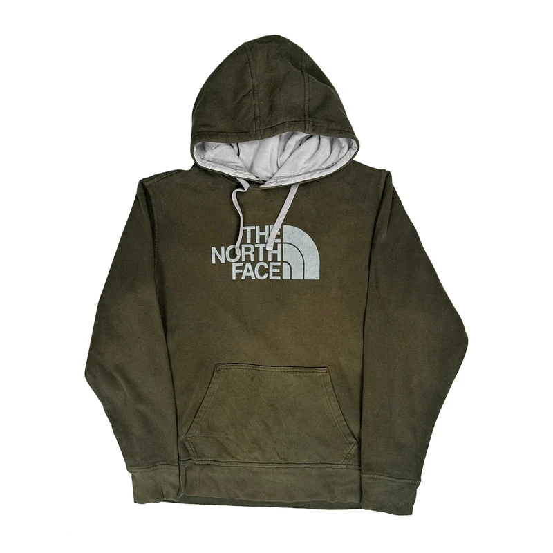 The North Face Hoodie - Large Green Cotton