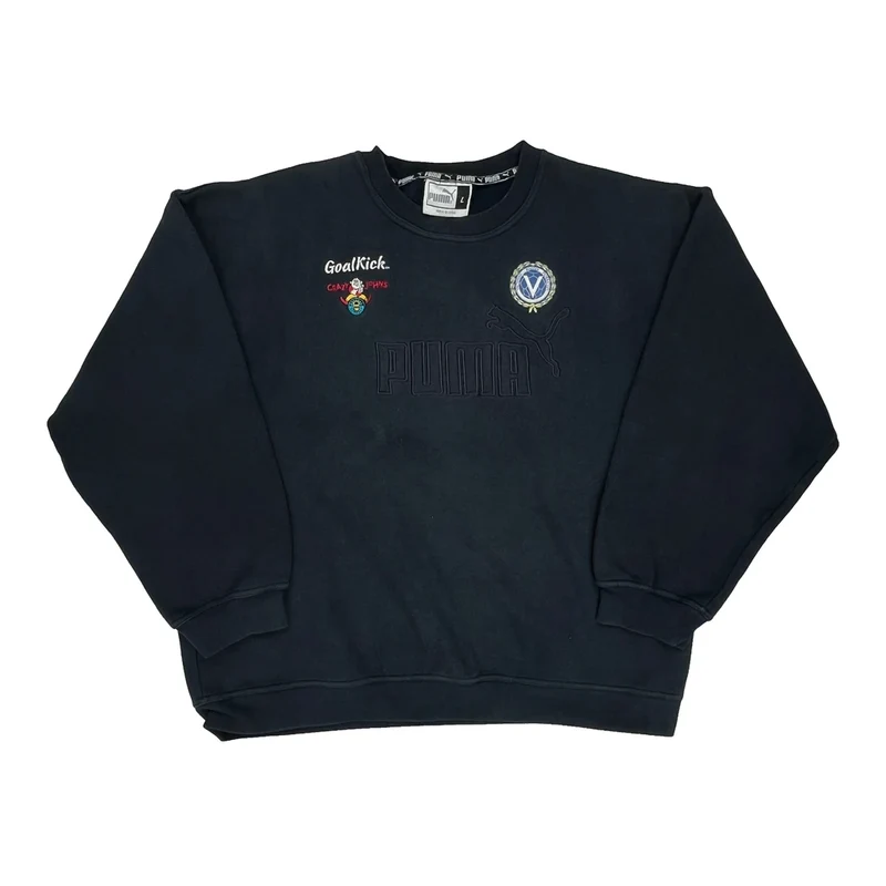 Goalkick Crazy Pins Puma Sweatshirt - Large Black Cotton