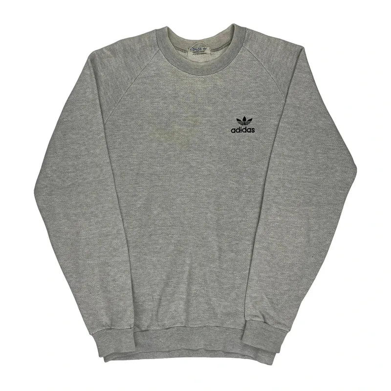Adidas Originals Adidas Raglan Sweatshirt - Small Grey Cotton