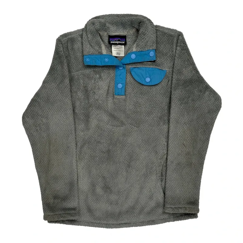Age 10 Patagonia Fleece - Medium Grey Polyester