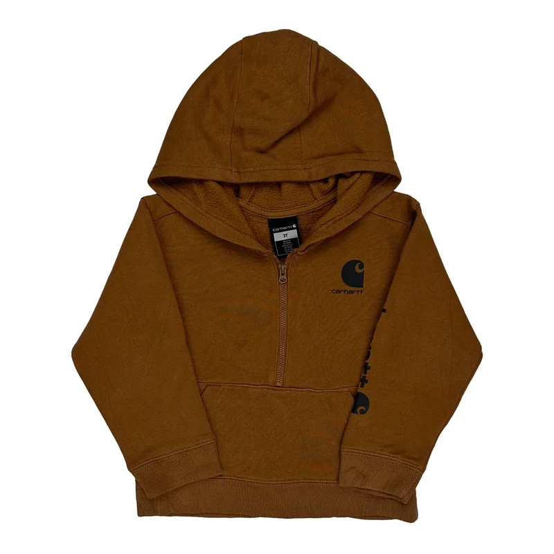Age 3 Carhartt Hoodie - XS Brown Cotton