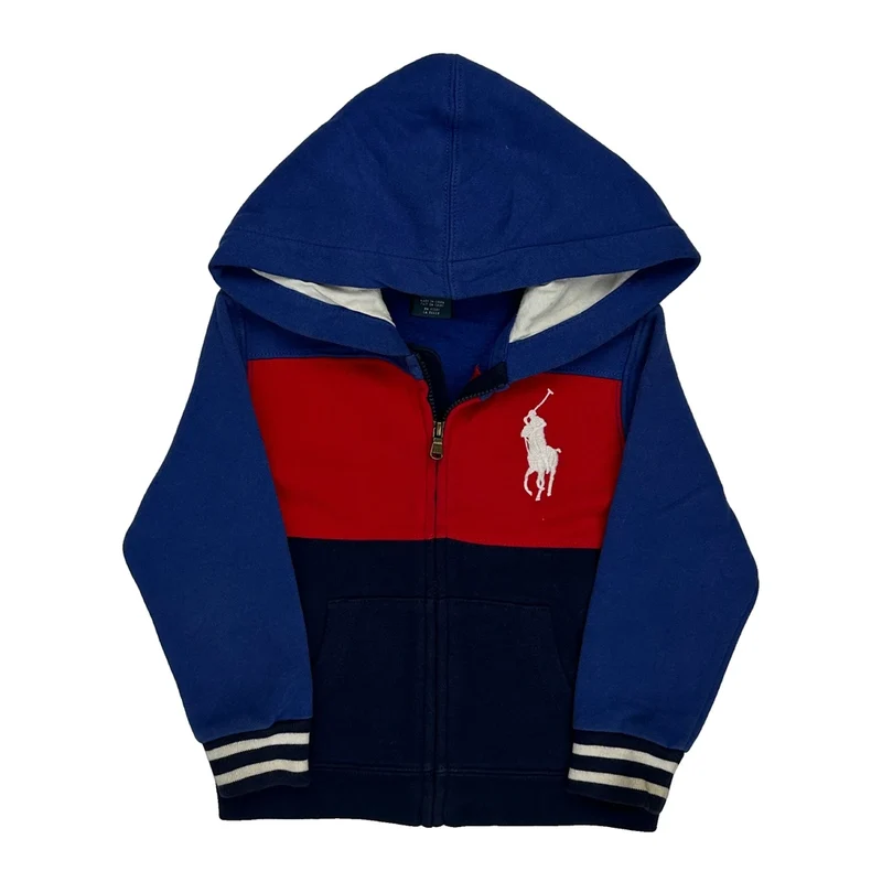 Age 24M Polo By Ralph Lauren Hoodie - 2XS Blue Cotton