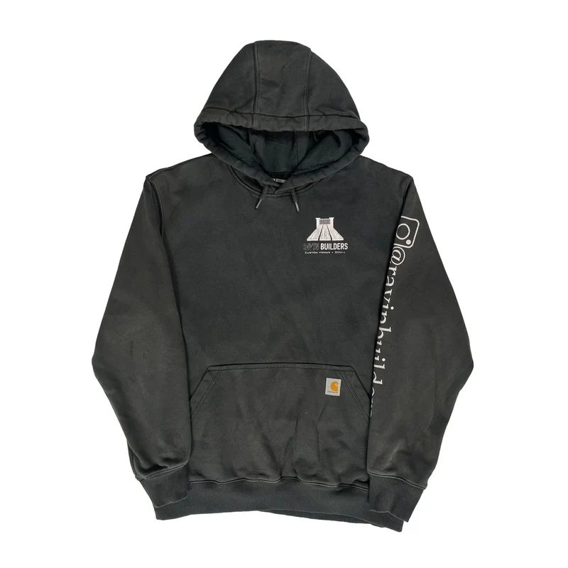 Rain Defender Carhartt Hoodie - Large Black Cotton