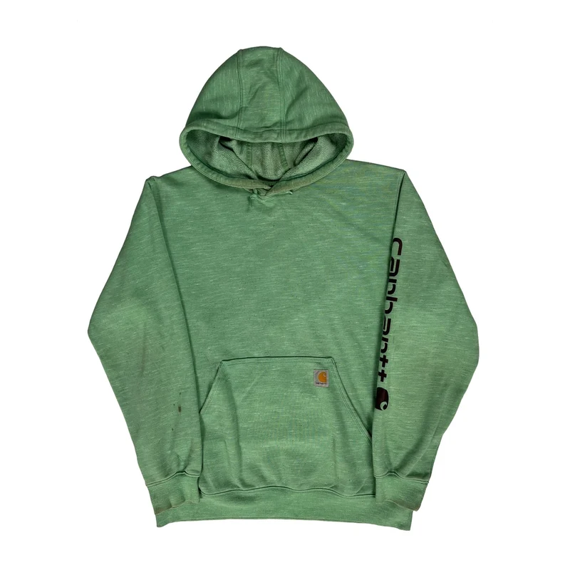 Carhartt Hoodie - Large Green Cotton