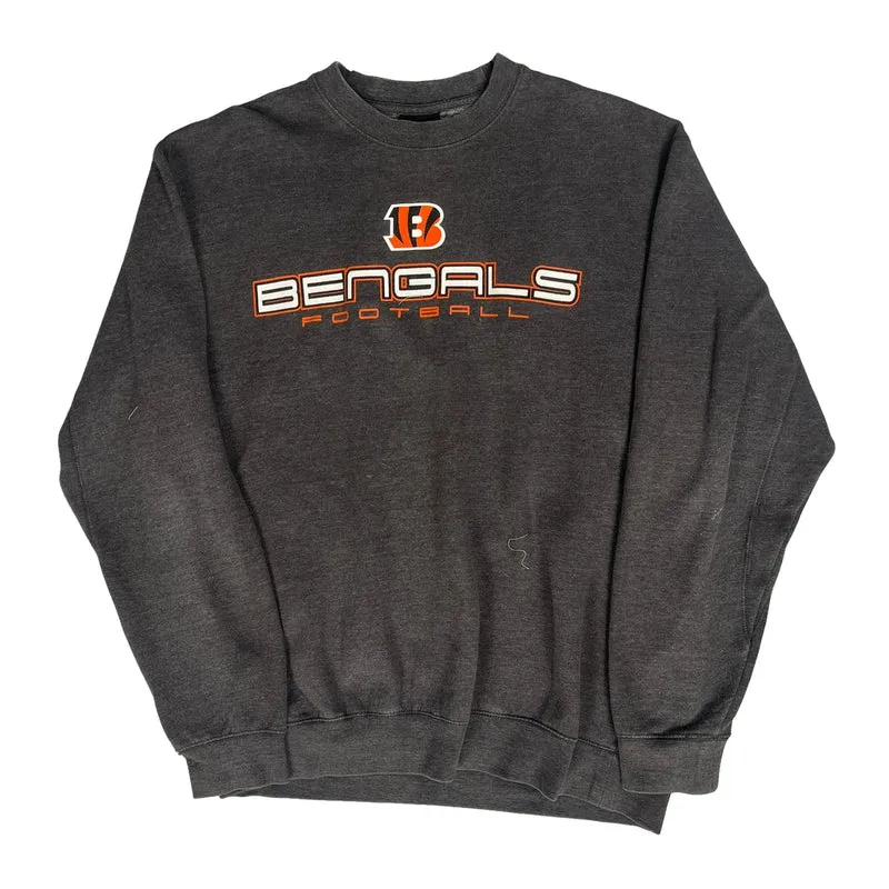 Bengals Nfl Sweatshirt - Large Grey Cotton