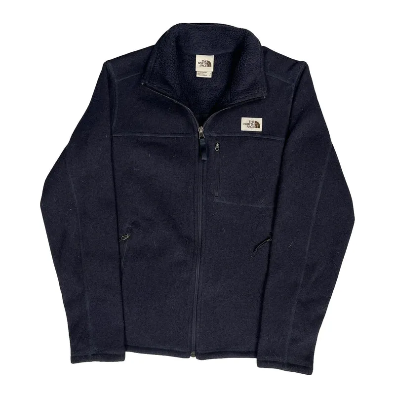 The North Face Fleece Jacket - Small Navy Polyester