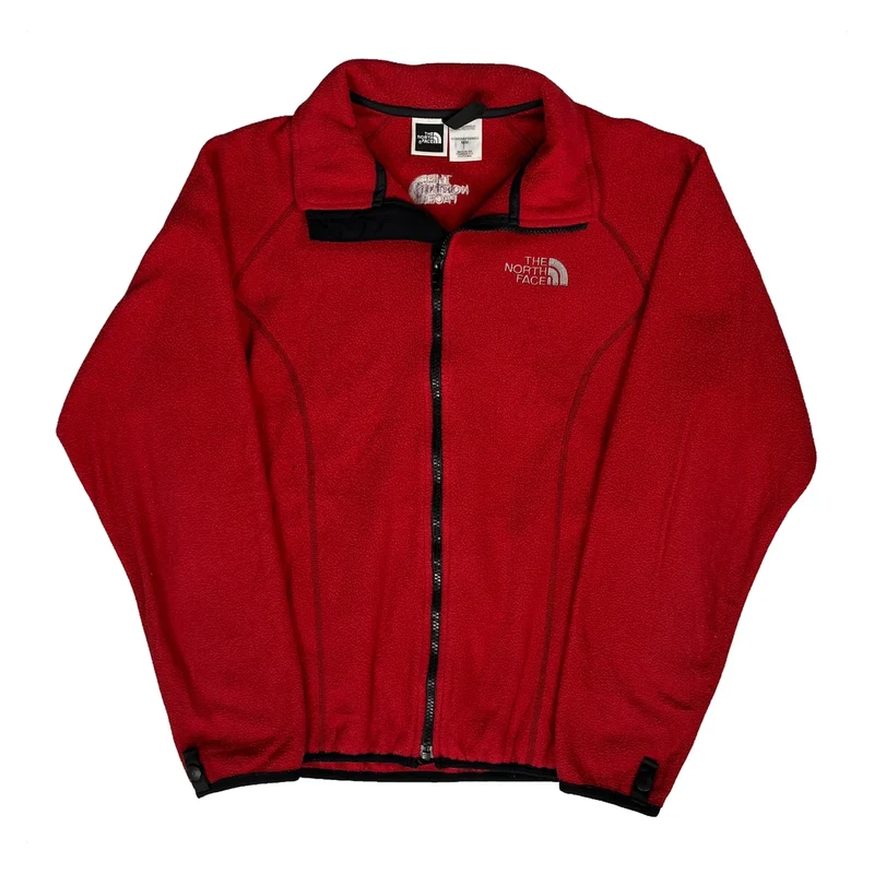 The North Face Fleece Jacket - Medium Red Polyester