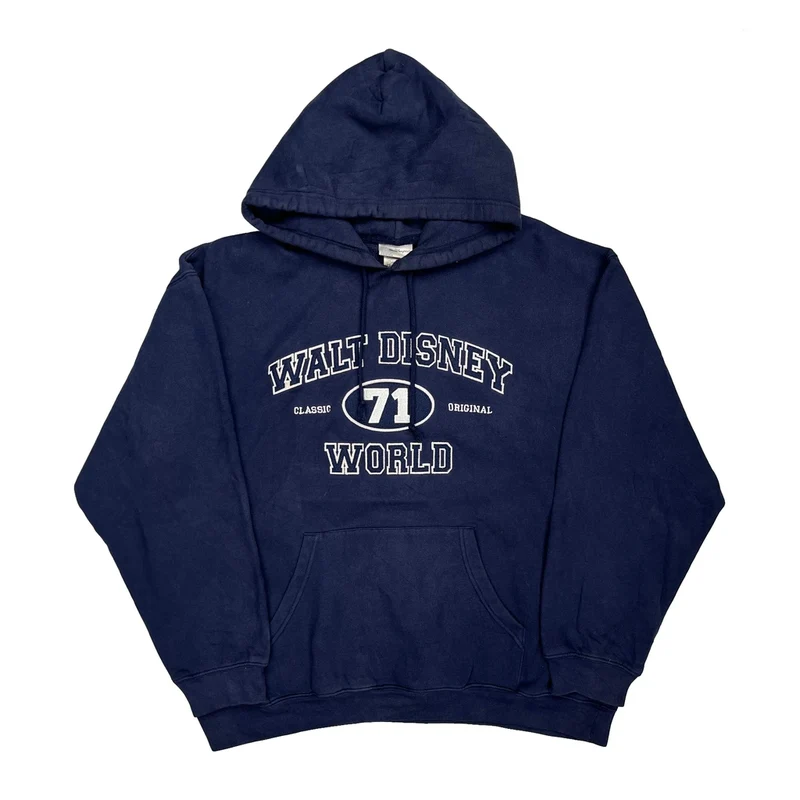 Disney Graphic Hoodie - XL Blue Cotton