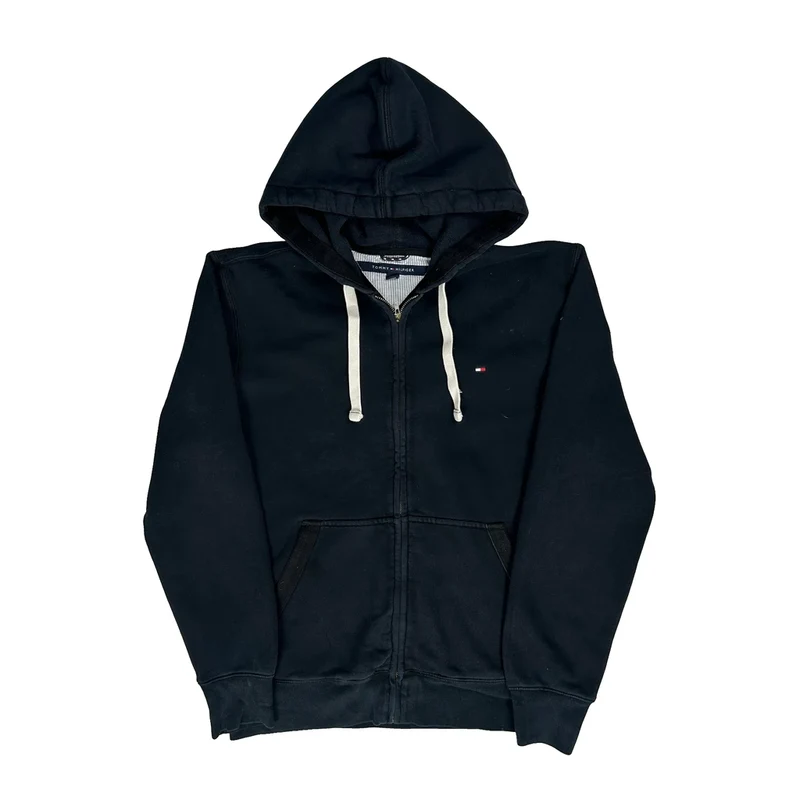 Tommy Hilfiger Hoodie - Medium Black Cotton