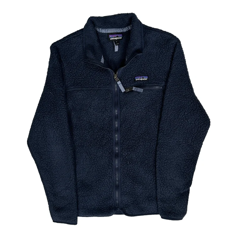 Patagonia Fleece Jacket - Small Navy Polyester