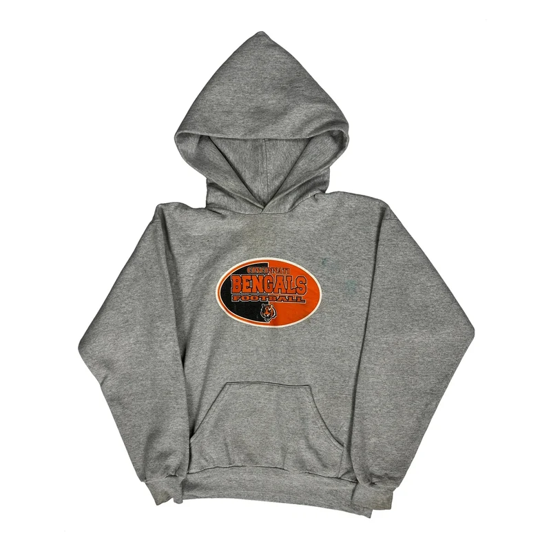 Age 14-15,Cincinnati Bengals Nfl Hoodie - XL Grey Cotton Blend