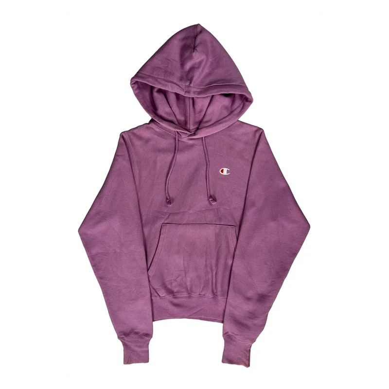 Reverse Weave Champion Hoodie - XS Purple Cotton