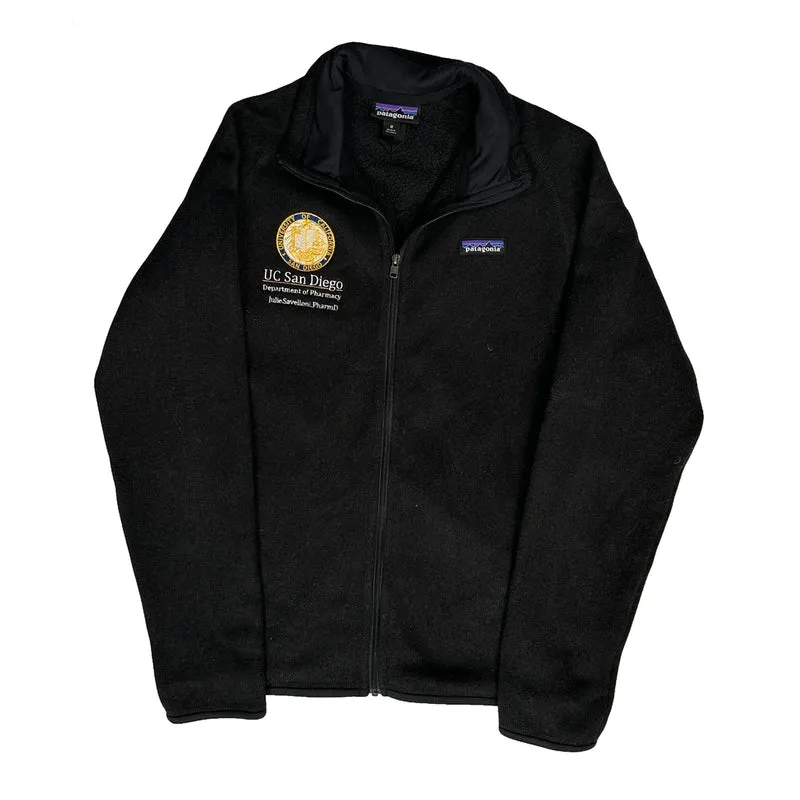 Uc San Diego Department Of Pharmacy Patagonia Fleece Jacket - Medium Black Polyester
