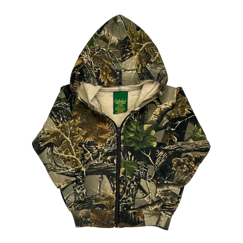 Age 18-24 Months Cabelas Camo Hoodie - 2XS Camo Cotton Blend