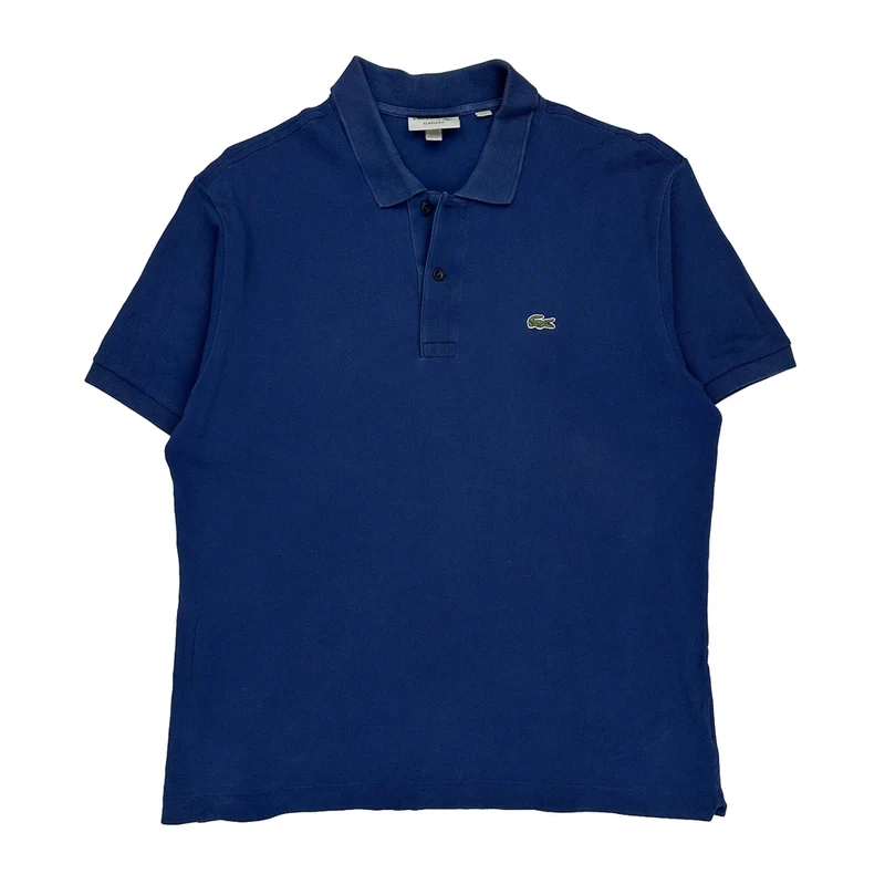 Classic Fit Lacoste Polo Shirt - XL Blue Cotton