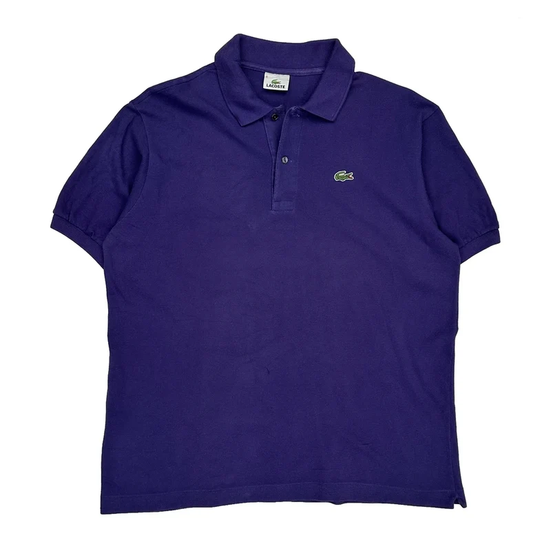 Lacoste Polo Shirt - XL Purple Cotton