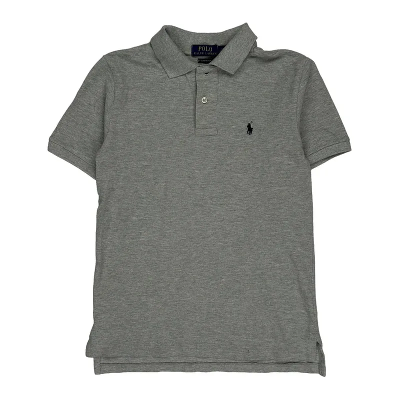 Age 10-12 Polo By Ralph Lauren Polo Shirt - Medium Grey Cotton