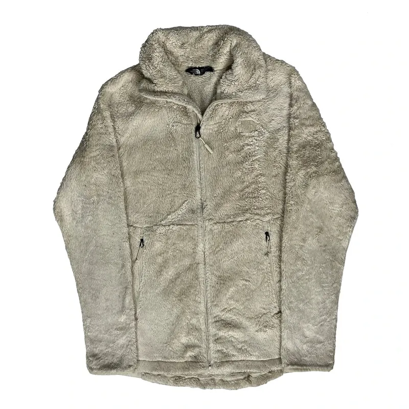 The North Face Fleece Jacket - Large Cream Polyester