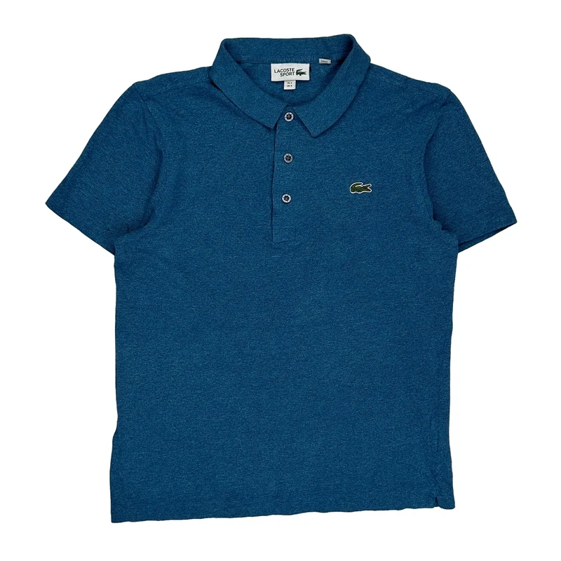 Lacoste Polo Shirt - Small Blue Cotton