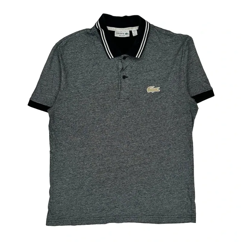 Lacoste Polo Shirt - Large Grey Cotton