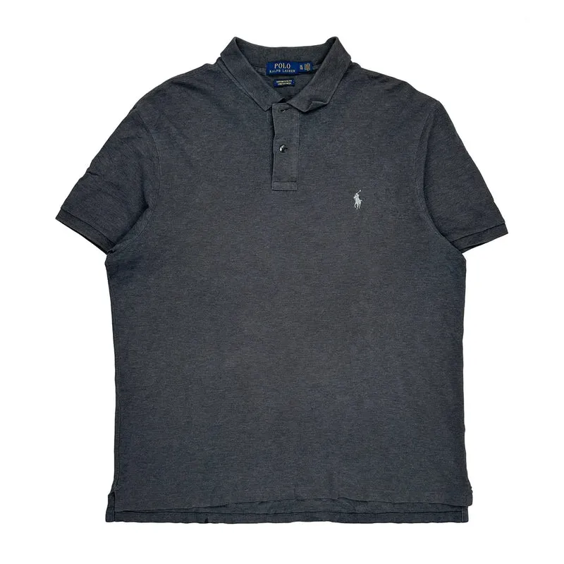 Polo By Ralph Lauren Slim Fit Polo Shirt - XL Grey Cotton