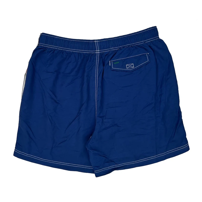 Tommy Hilfiger Striped Shorts - X-Largew 6L Blue Polyester