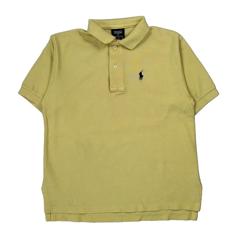 Age 7 Polo By Ralph Lauren Polo Shirt - Small Yellow Cotton