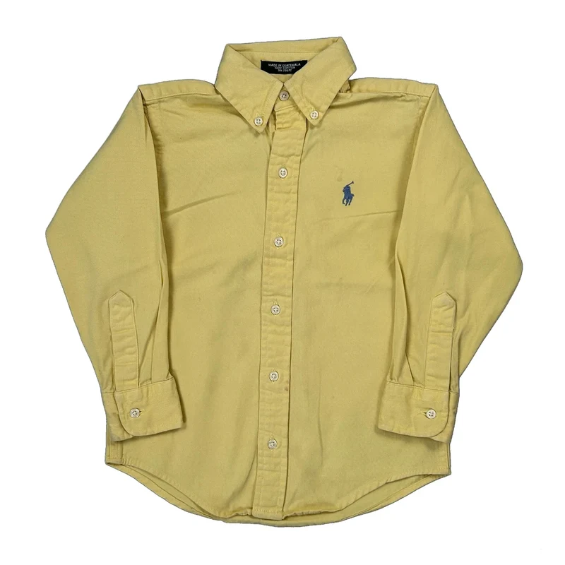 Age 5 Polo By Ralph Lauren Shirt - Small Yellow Cotton