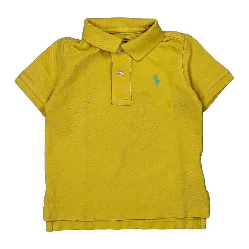 Age 24 Months Ralph Lauren Polo Shirt - XS Yellow Cotton