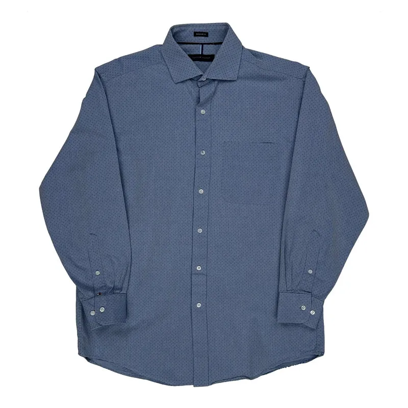 Tommy Hilfiger Polka Dot Shirt - Medium Blue Cotton