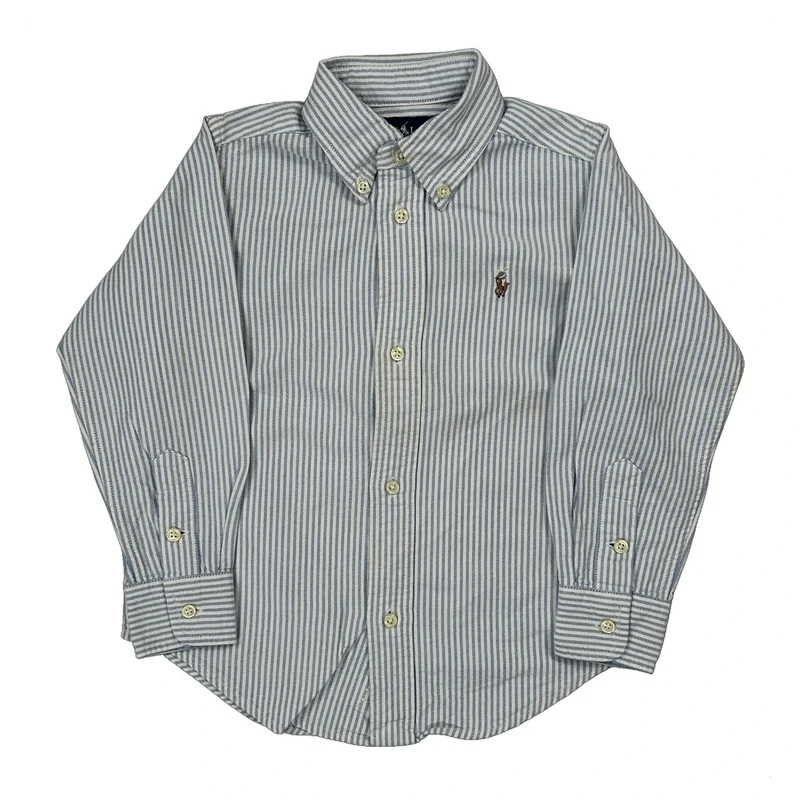 Age 3-4 Ralph Lauren Shirt - XS Blue Cotton