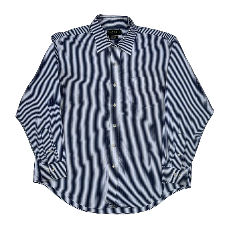 Ralph Lauren Striped Shirt - XL Blue Cotton