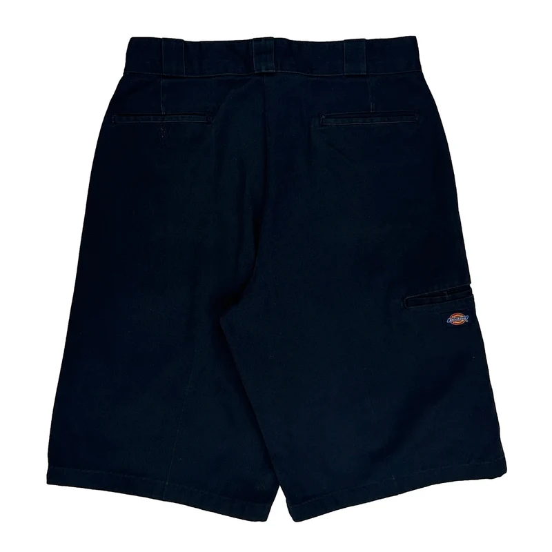 Dickies Baggy Shorts - 31W 11L Navy Polyester Blend