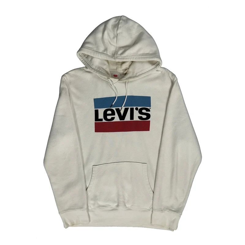 Levis Hoodie - XL White Cotton