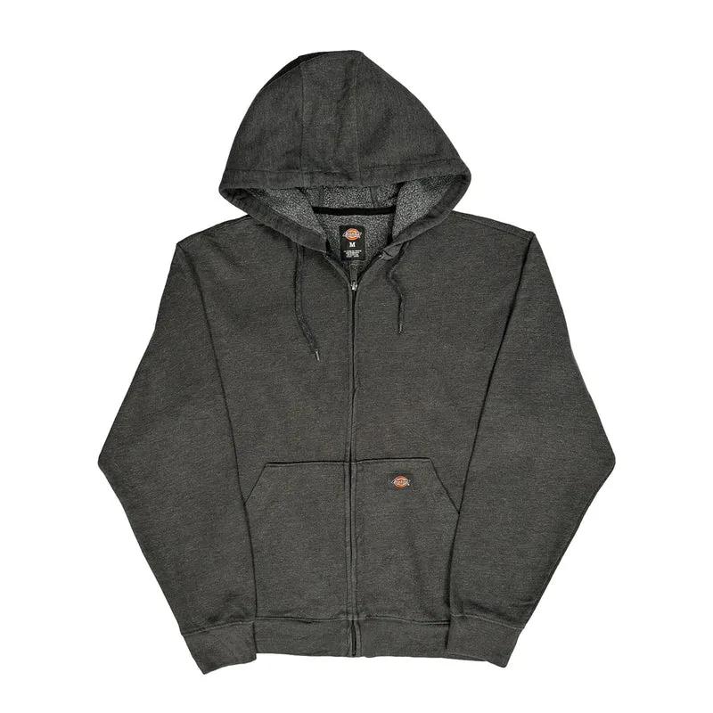 Dickies Full Zip Hoodie - Medium Grey Cotton Blend