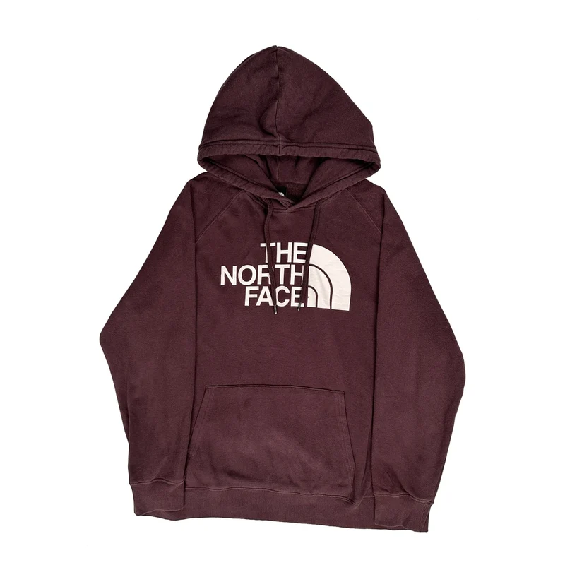 The North Face Hoodie - XL Burgundy Cotton